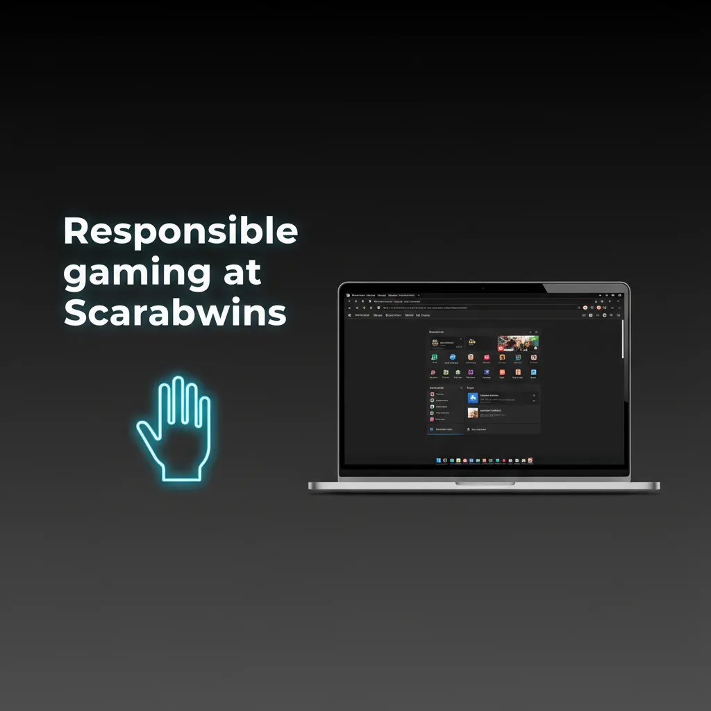 Responsible gaming at Scarabwins: 18+, set limits, take breaks, never chase losses, separate funds, seek help.