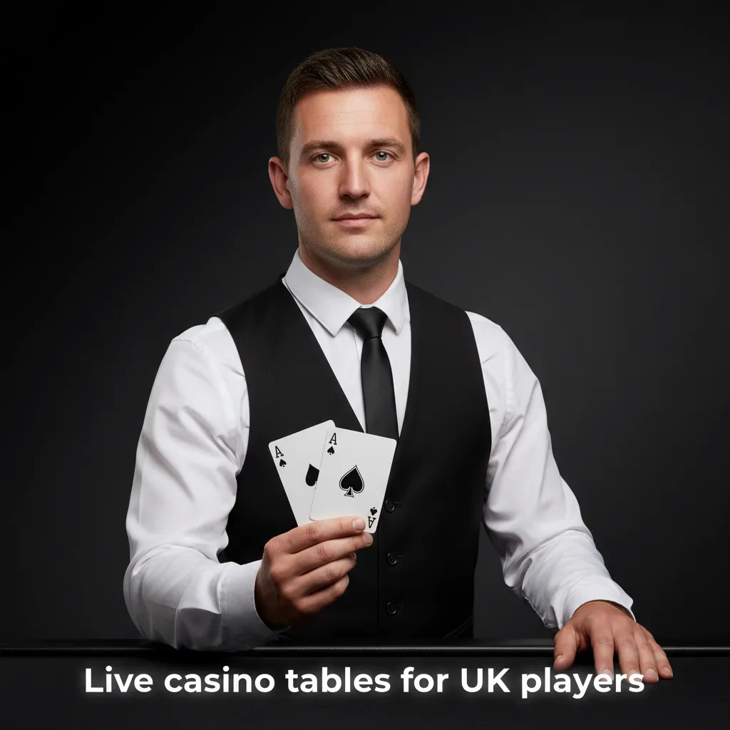Live casino tables for UK players with pro dealers: roulette, blackjack, and game shows streamed in HD.