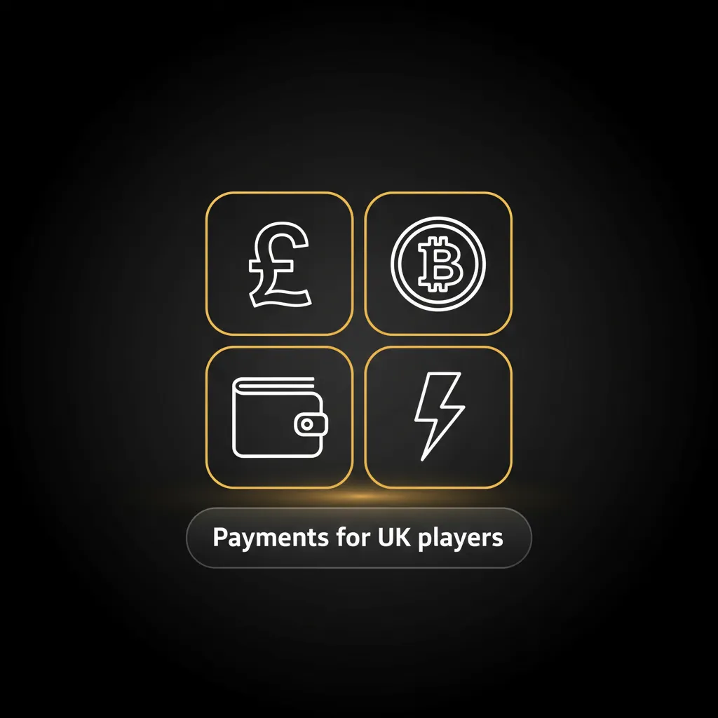 UK payment methods: Visa Debit, Mastercard Debit, Prepaid Visa/Mastercard, USDT (ERC-20). No credit cards for gambling.
